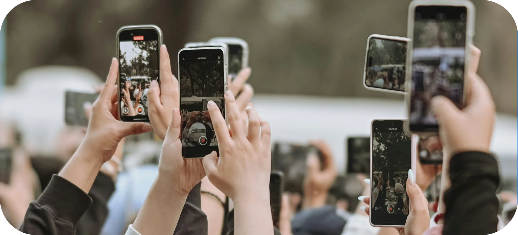 People holding phones accessing proxy infrastructure network